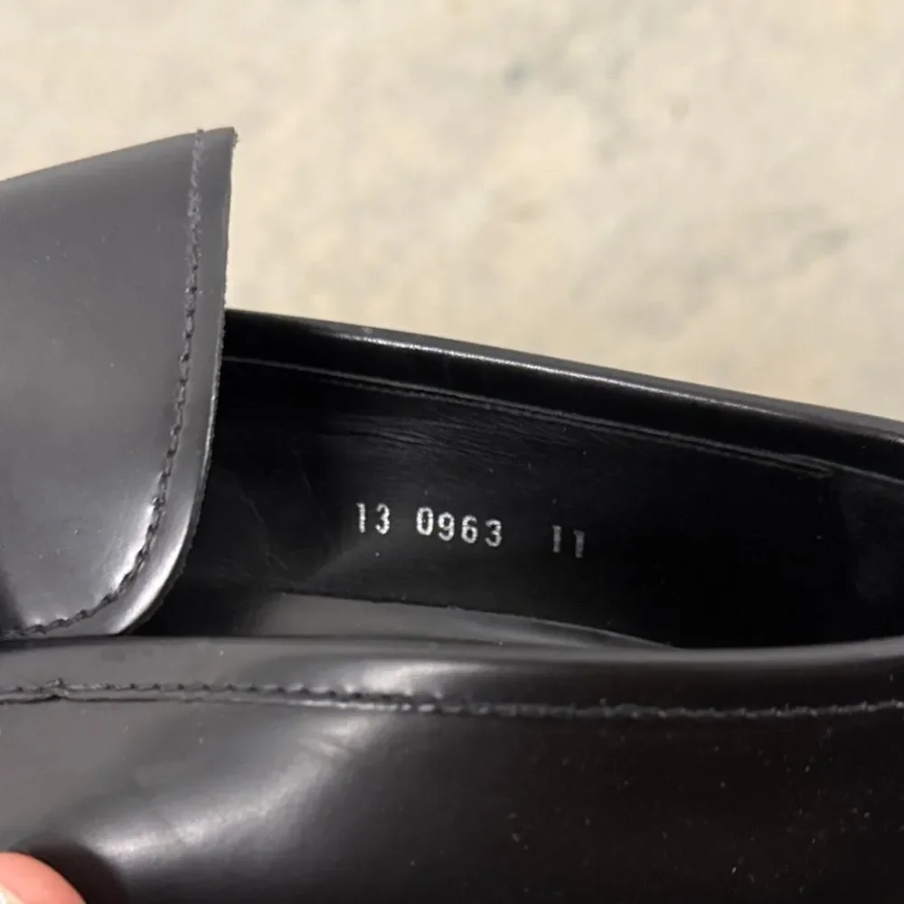 Prada Men's Classic Black Leather Loafers